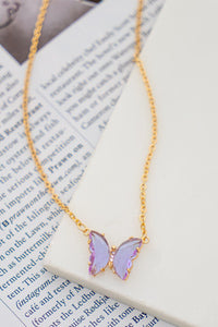 Butterfly Wings Pendant Necklacce